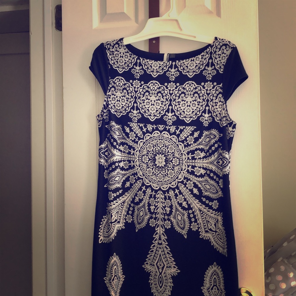 Black and white dress
